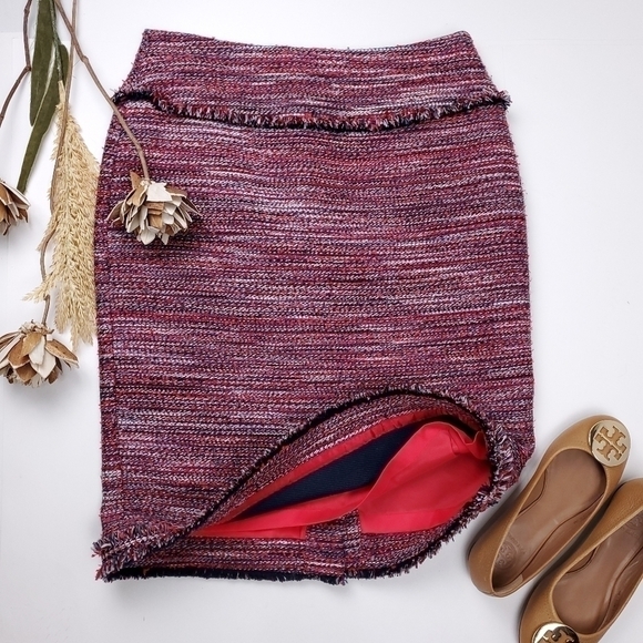 Doncaster Pink Grey Tweed Skirt Sz 4 - Picture 15 of 16